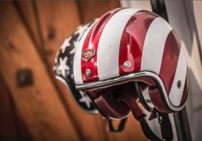 Stars and Stripes Helmets: Classic motorcycles helmets