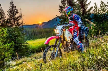 Wyoming sunset - motorcycle tour