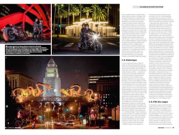 Story Harley Davidson Fat Bob 2018, Los Angeles by night, chinatown