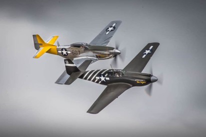 Together in the sky: P51 Mustang, plane, warbird, WWII, poster