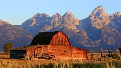 American Wonders#12: barn, poster, landscape