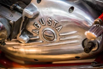 Agusta engine: classic motorcycles photography