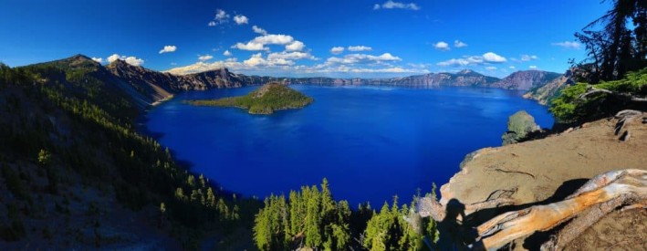 American Wonders#15: crater lake, poster, landscape