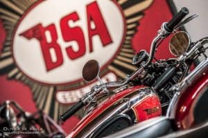 vintage BSA motorcycle photography los angeles