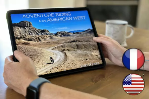 Digital copy of the motorcycle book "adventure Riding in the American West" - EN - FR