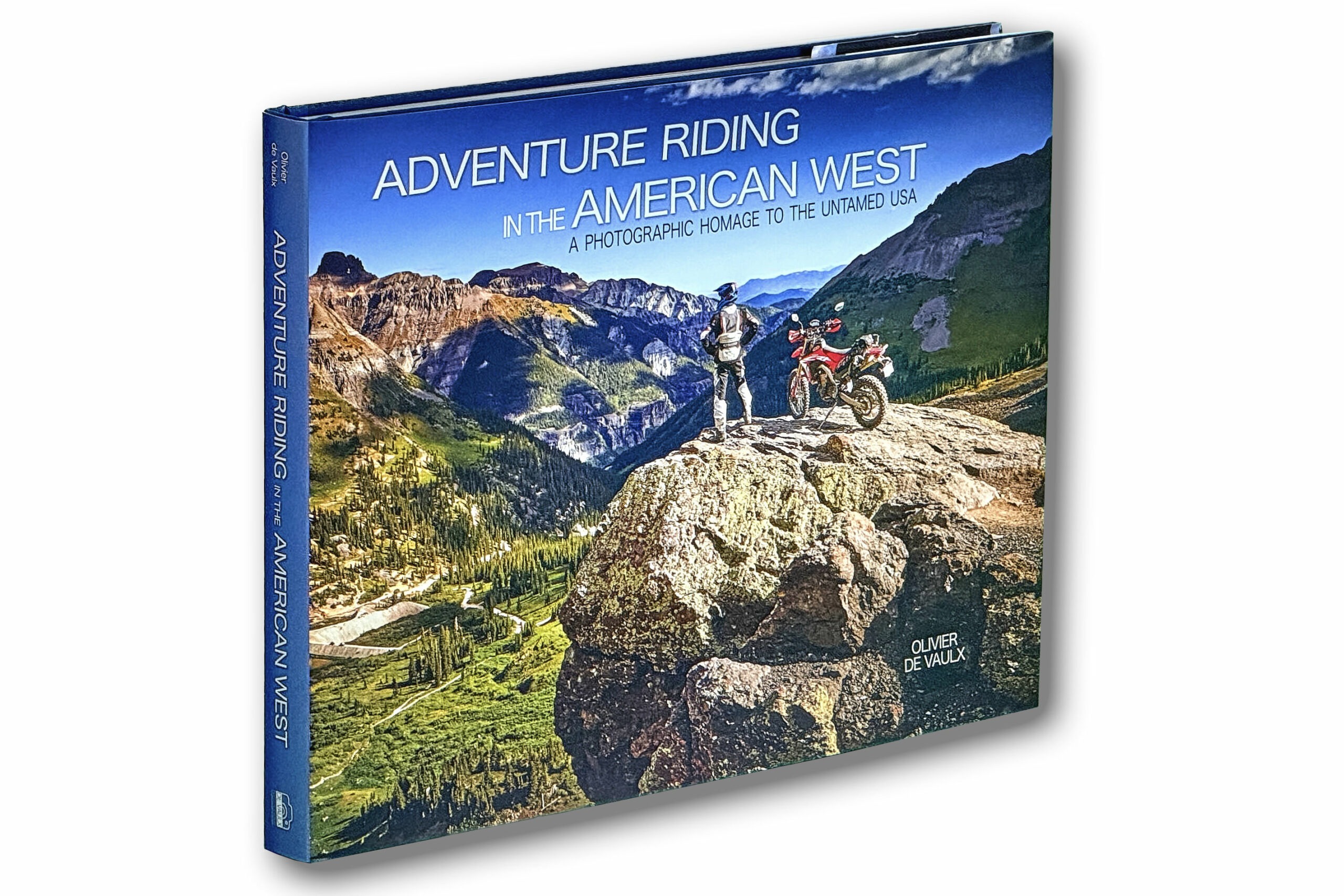 Front cover motorcycle photobook adventure riding in the american west special edition colorado cover