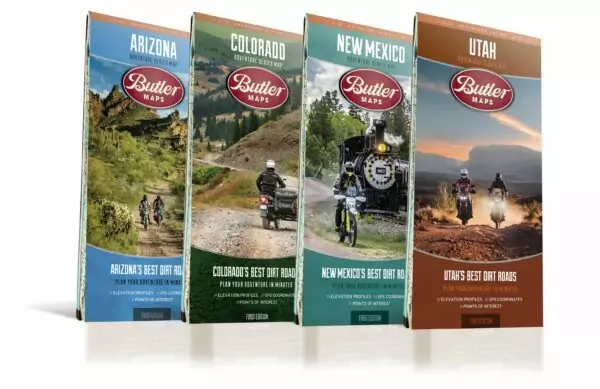 adventure serie butler maps colorado arizona utah wyoming New Mexico southern california idaho